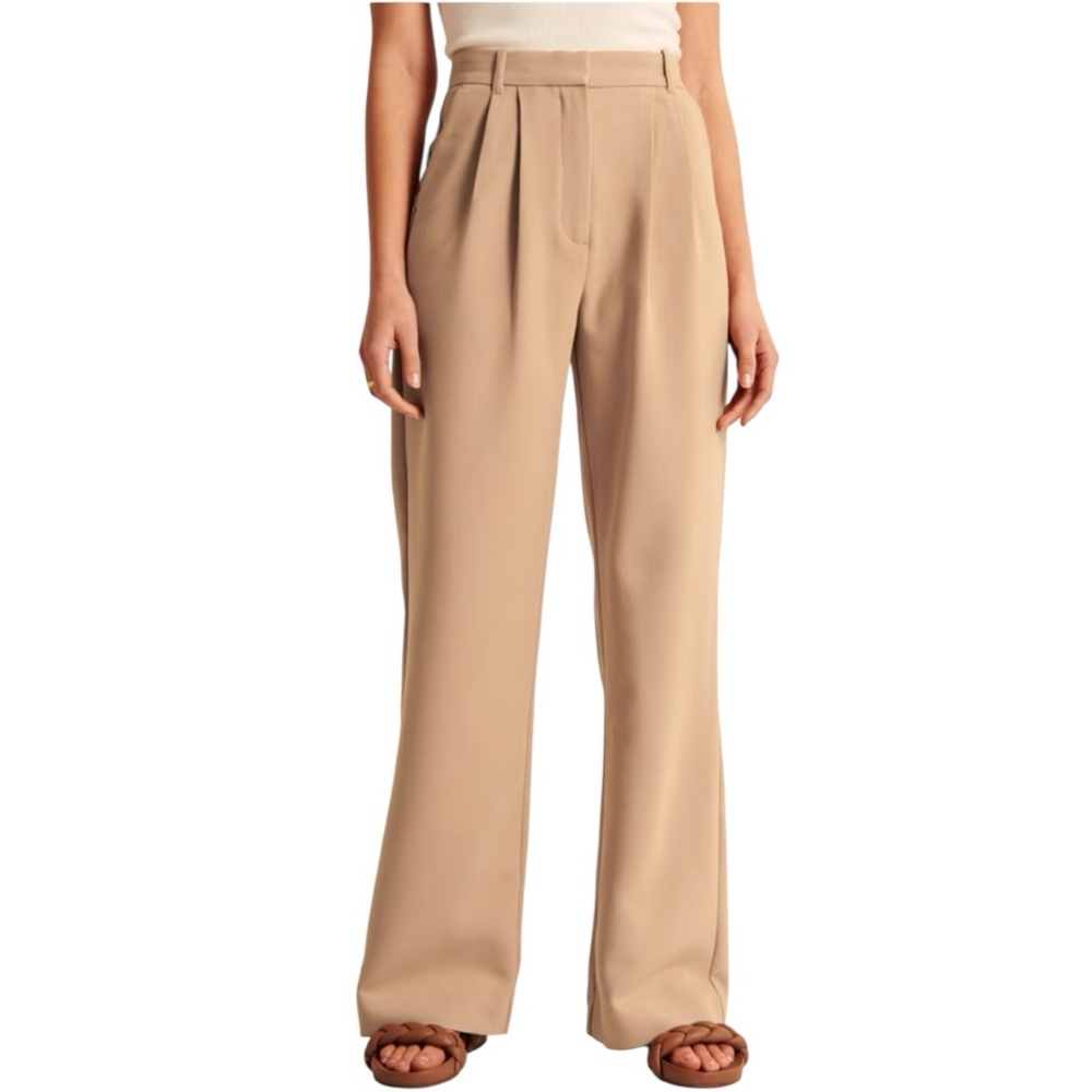 A&F Sloane Tailored Wide Leg Pants Size 2 Ultra-High Rise | Abercrombie & Fitch
